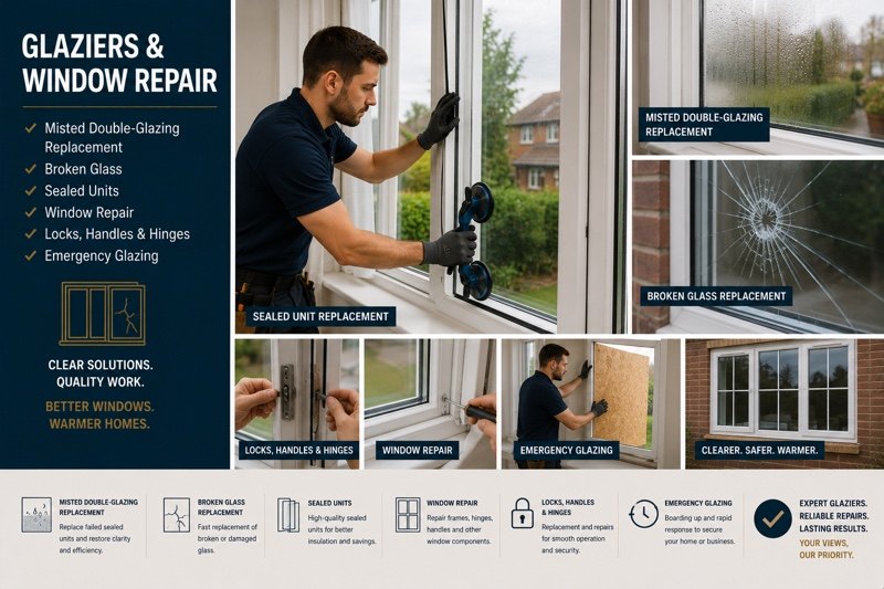 Window and glazing repair services — Handyman North London